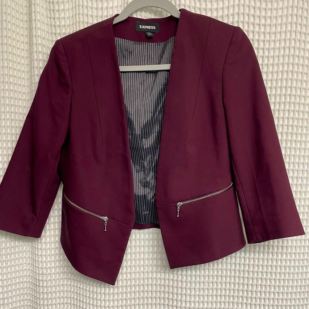 Express Maroon blazer